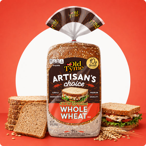 100% Sprouted Whole Wheat Bread