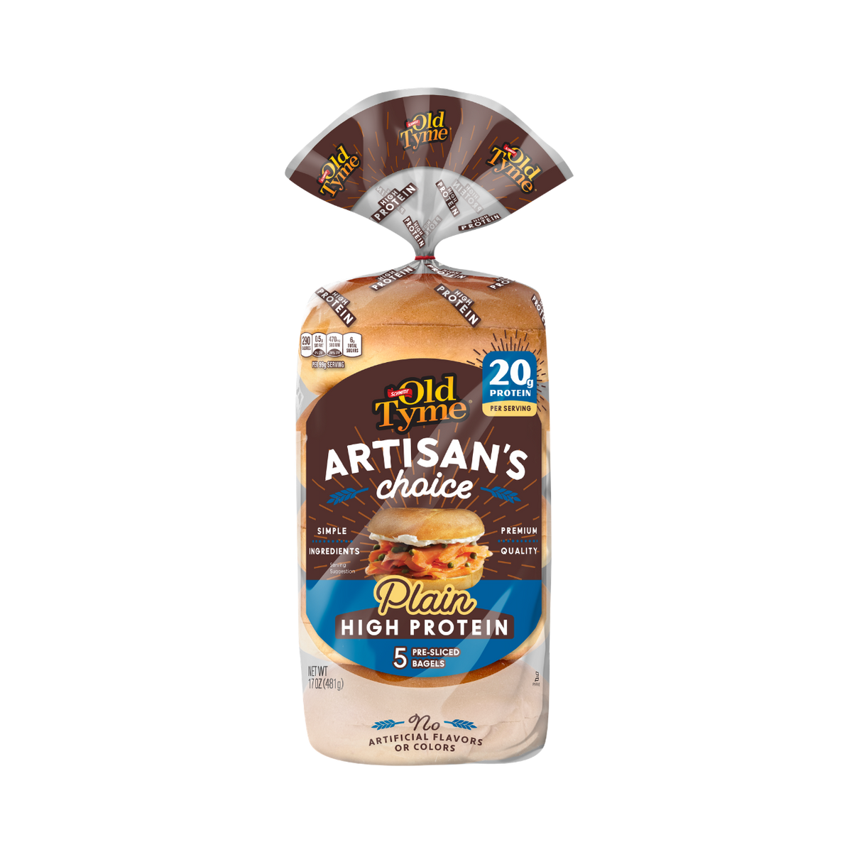 Plain High Protein Bagels