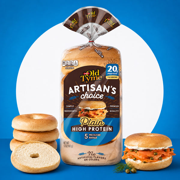 Plain High Protein Bagels