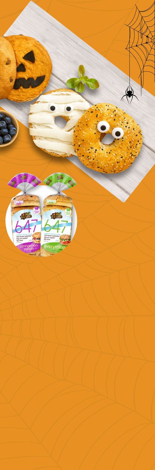 Orange bagels Halloween mobile