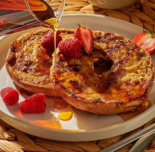 Cinnamon Raisin Bagel French Toast